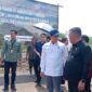 Menteri Lingkungan Hidup bersama Bupati Ponorogo Sugiri Sancoko, di Kawasan  hutan  Halypad Waduk bendo yang beralih fungsi menjadi kawasan pertanian jagung, Sabtu ( 21/12/2024)  